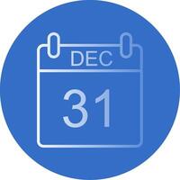 December Flat Bubble Icon vector