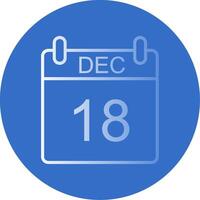 December Flat Bubble Icon vector