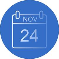 November Flat Bubble Icon vector