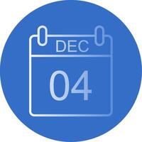 December Flat Bubble Icon vector