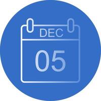 December Flat Bubble Icon vector