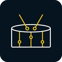 Snare Line Red Circle Icon vector