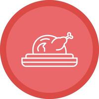 Turkey Line Multi Circle Icon vector