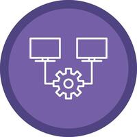 Multitask Line Multi Circle Icon vector