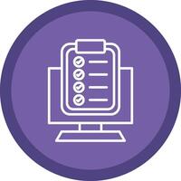 Tasks Line Multi Circle Icon vector