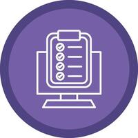 Tasks Line Multi Circle Icon vector