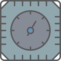 Gauge Line Filled Light Icon vector