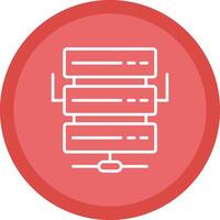 Server Line Multi Circle Icon vector