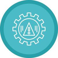 Risk Management Line Multi Circle Icon vector