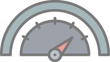 Dial Line Filled Light Icon vector