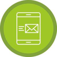 Email Line Multi Circle Icon vector