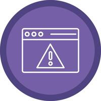 Access Denied Line Multi Circle Icon vector