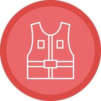 Jacket Line Multi Circle Icon vector