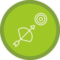 Archery Line Multi Circle Icon vector