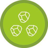 Boulder Line Multi Circle Icon vector