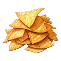 driehoekig tortilla chips stack png