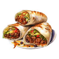 burrito Scherm klaar voor verslinden png