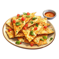 Overflowing with Crunchy Tortilla Chips png