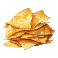 Triangular Tortilla Chips Stack png