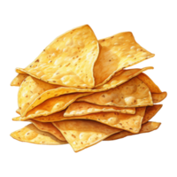 triangolare tortilla patatine fritte pila png