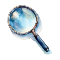 Magnifying Glass with Polished Lens for Detailed Examination png