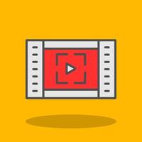 Full Screen Filled Shadow Icon vector