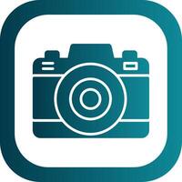 Photo Camera Glyph Gradient Corner Icon vector