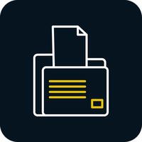 File Explorer Line Red Circle Icon vector