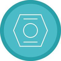 Nut Line Multi Circle Icon vector