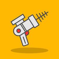 Laser Gun Filled Shadow Icon vector