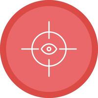 Spyhole Line Multi Circle Icon vector