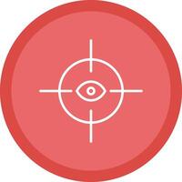 Spyhole Line Multi Circle Icon vector