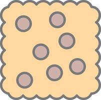 Cracker Line Filled Light Icon vector