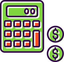 Accounting filled Design Icon vector