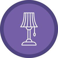 Lamp Line Multi Circle Icon vector