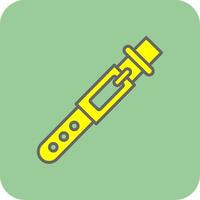 Belt Filled Yellow Icon vector