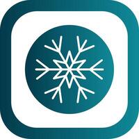 Snowflake Glyph Gradient Corner Icon vector