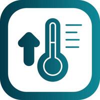 Thermometer Glyph Gradient Corner Icon vector