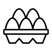 Eggs Line Icon Design vector