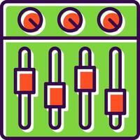 Sound Mixer filled Design Icon vector