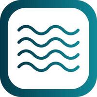 Waves Glyph Gradient Corner Icon vector