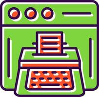 Copywriting filled Design Icon vector