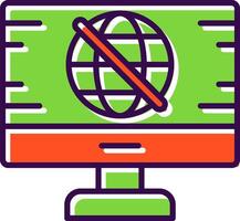 No Signal filled Design Icon vector