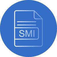 SMI File Format Flat Bubble Icon vector