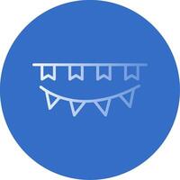 Bunting Flat Bubble Icon vector