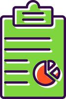 Clipboard filled Design Icon vector