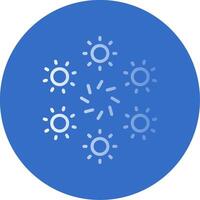 Firework Flat Bubble Icon vector