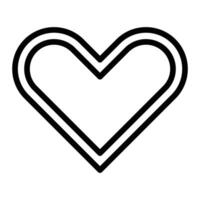 Heart Line Icon Design vector