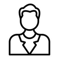 Client Line Icon Design vector