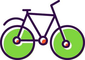 Bicycle filled Design Icon vector